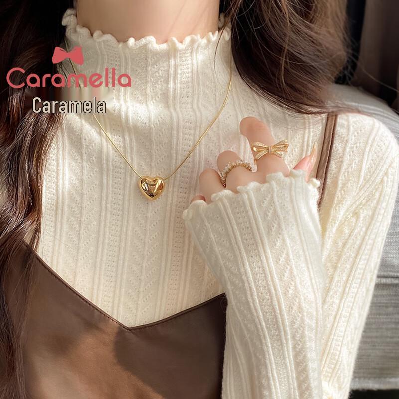 

Kalamera Women s Ruffle Trim Thermal Knit Base Layer Top One Size