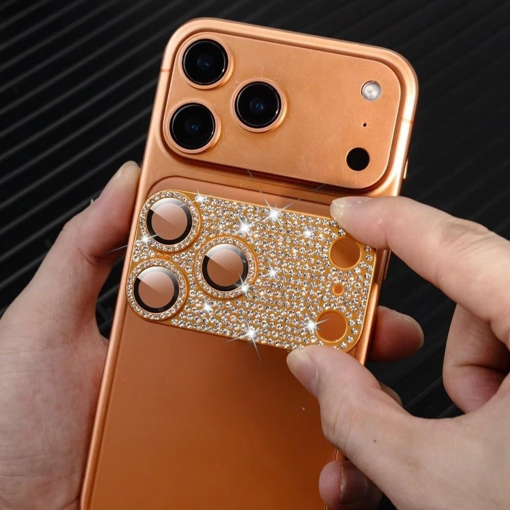 Hollow out Diamond Encrusted Lens Protector for iPhone 17Pro/17 Pro Max Phone Accessories