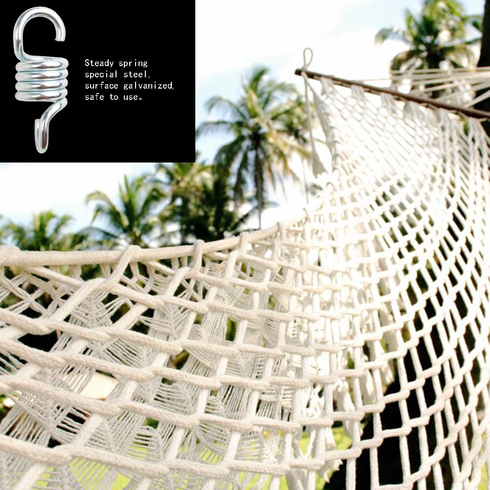 1Set 300kg Hammock Chair  Hanging Accessories Kit Spring Swivel Hook and Ceiling Hammock Mount for Indoor/Outdoor
