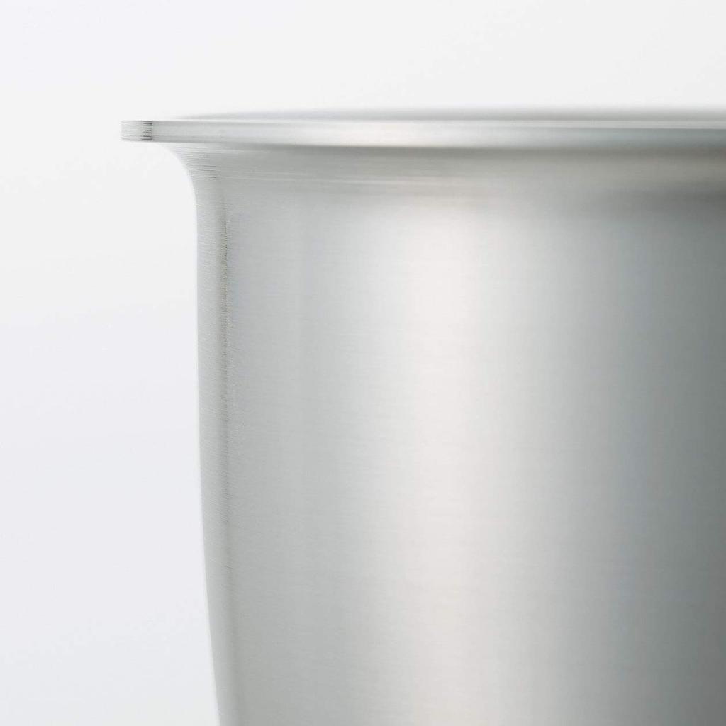 MUJI Dreischichtiger Edelstahll-Aluminium-Kochtopf, ca.. 1,5L, ca.. 36cm B x 13cm H, 82219920, Silber