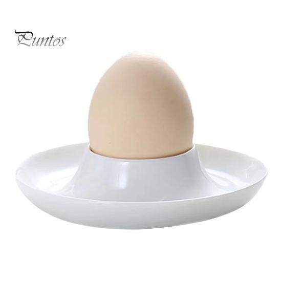 4/6-teiliges Set mit weißen Eierbechern, lebensmittelecht, BPA-frei, hohe Haltbarkeit, kompakte Größe, tragbares Set mit Haltern für gekochte Eier