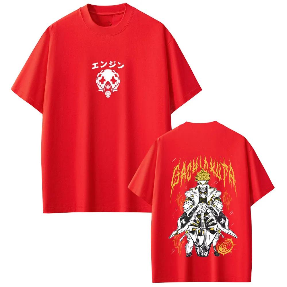 2026 Anime Gachiakuta Enjin Merch T Shirts Unisex Women Casual Oversized Crewneck Tshirt Casual Streetwear Tops For Unisex Women