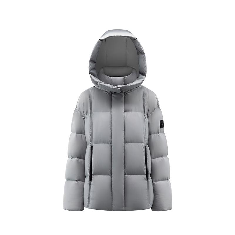 Ailaiyi Star Ring Women's Hooded Short Goose Down Jacket