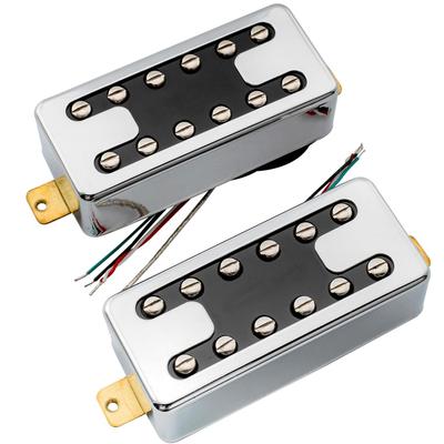 Artec MVH6A Neo Traditional H Filtertron Alnico 5 Humbucker Pickup Neck/Bridge PU Set for Electric Guitar, Chrome
