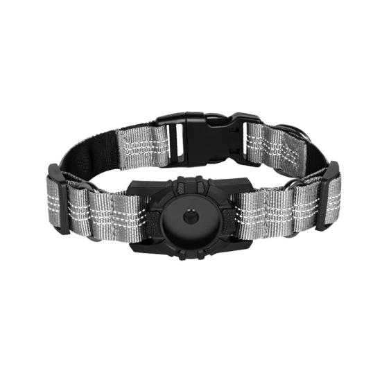 Pet Collar Waterproof Reflective GPS Dog Collar Adjustable Anti-lost Small Medium Large Dogs Collar Protective Collar for Airtag