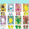 Adorable Cartoon Interactive Puzzle Diy Face Stickers For Children 16 Sheets Pack