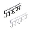 Under Cabinet Hanger Kitchen Bedroom Holder Iron Organizer Household Hanging Rack Punch Free Organizing Hook Space-saving