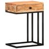 Day and Night - Day and Night U-shaped Side Table Solid Acacia Wood 45x30x61 Cm