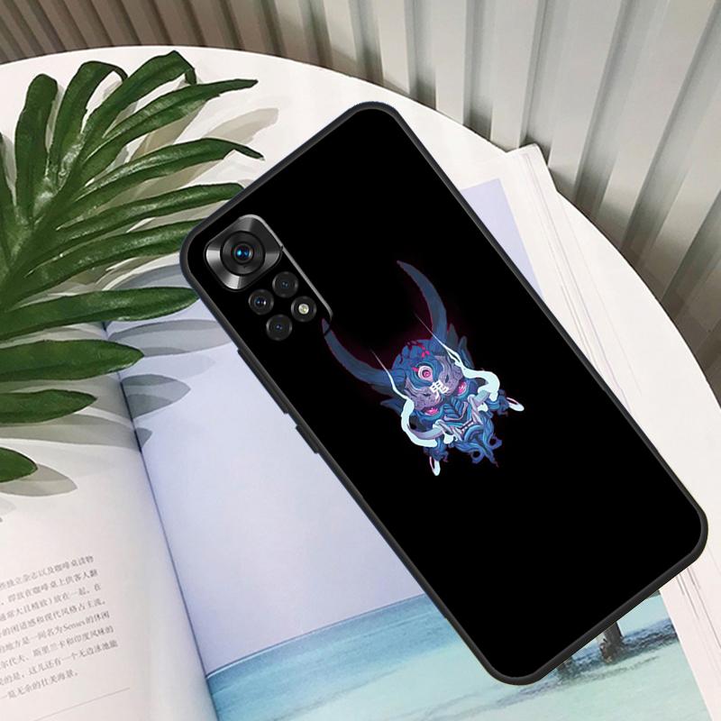 Samurai Oni Mask Funda For Xiaomi Redmi Note 13 10 11 12 14 15 Pro Plus Case For Redmi 15C 12C 13C 14C 10C 15
