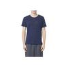 Emporio Armani Letter Embroidered Round Neck Pullover Short Sleeve T-Shirt Men Tops Navy-Blue 211818-4R485-06935