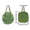 Cotton Grocery Bags Portable Reusable Fruit Vegetable Net Bag Mesh Rope Breathable Short Handle Tote Fruit Vegetable Storage