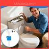 Sideindtag Toiletcisterne Fyldningsventil 1/2 Tomme Messinggevind Luftspalte Design Udskiftning Skyllebeslag
