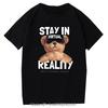Teddy Bear Tshirt Cool Robotic Graphic Tops Harajuku Cartoon Streetwear Fitness Clothes Casual Fashion Tee Roupas Masculinas