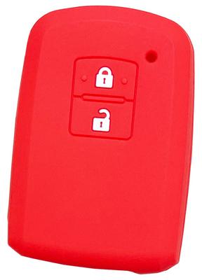 [IKT] Smart Key Silikonhülle für Toyota Autos, 2 Tasten, Rot/Prius, Prius, Alphard, Verfire,