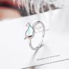 New 925 Sterling Silver Ring AAA Zircon Adjustable Simplicity Fashion Exquisite Women Jewelry Accessories Wedding Party Gift