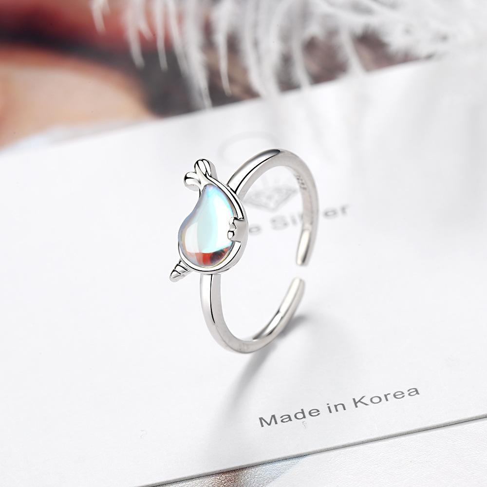 New 925 Sterling Silver Ring AAA Zircon Adjustable Simplicity Fashion Exquisite Women Jewelry Accessories Wedding Party Gift