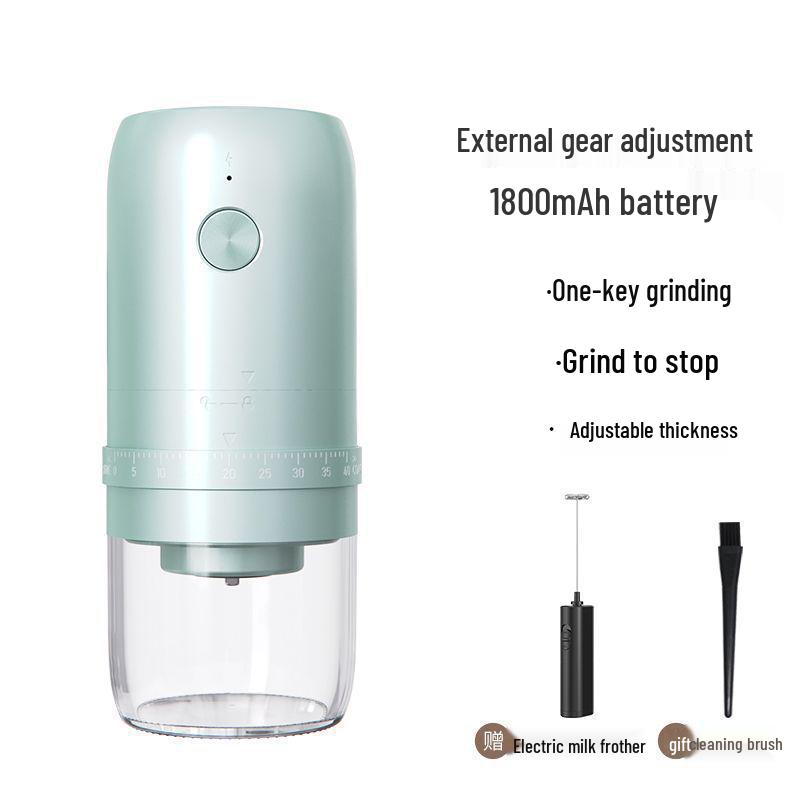 Portable Electric & Manual Coffee Bean Grinder - Compact Household Hand-Cranked & Automatic Grinding Machine