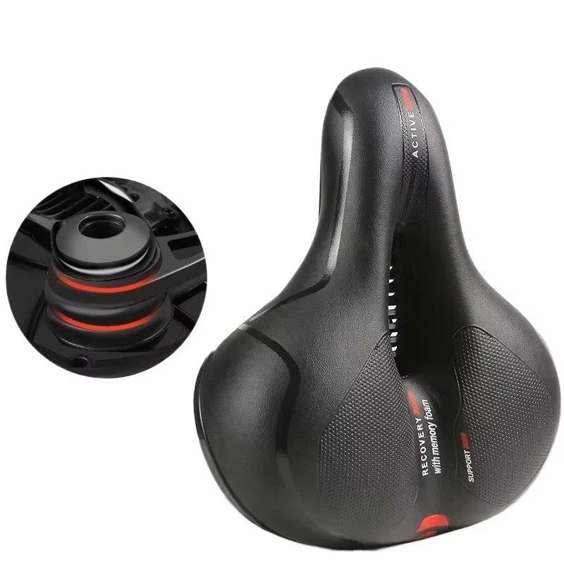 Shock-Absorbing Breathable Hollow Bike Saddle Designed for MTB and Road Cycling Comfort