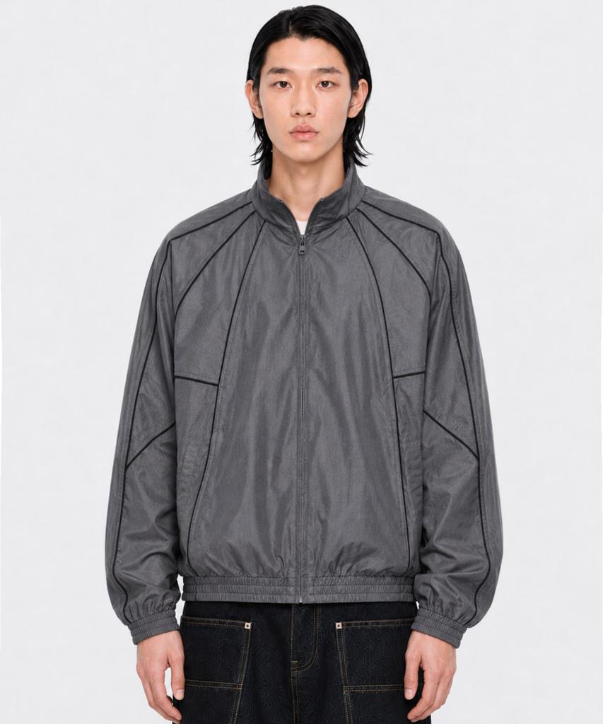 GRAYBLVD Paco Stingray Fit Windbreaker (Gray)