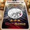 Flannel BlanketAjax Amsterdam Custom Name Text Personalized Soft Warm Throw Blanket Home Decor Gift