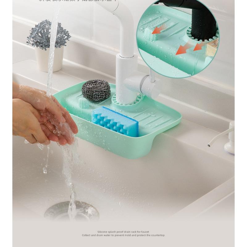 Support de Drainage anti-éclaboussures pour robinet, tapis de collecte d'évier, tapis de Surface de Table antidérapant, support de rangement de Drainage de cuisine