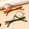 Colourful Frame Rotating Makeup Reading Glasses Flip Down Lenses Magnifying Glasses  Woman