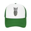 Kanye West Kitty Mesh Baseball Caps Unisex Casual Sun Caps Cute Cat Meme Dad Hat Adjustable Summer Trucker Hat