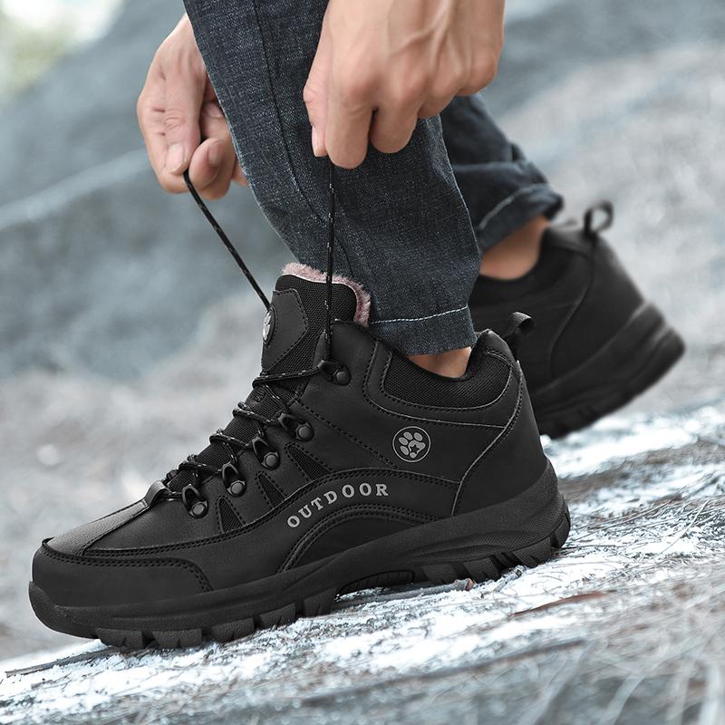 Pánská a dámská móda Vysoké turistické boty Plyšová teplá bavlna Boty Tooling Boty Outdoorové boty do sněhu