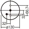 Panasonic Down Ceiling Light LGB51633LE1 Direct Mount 100 Type White