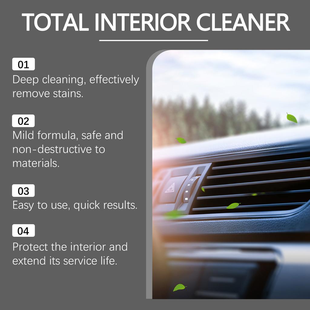 RAYHONG Car Interior Cleaner Car Interior Cleaning Refinishing Leather Fabric Plastic Cleaner