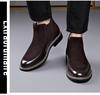 Men's Trendy Velvet-Lined Martin Chelsea Boots for Autumn/Winter