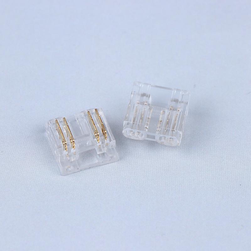 5/10/15Pcs Cob 10Mm 4Pin Cct Led Strip Connector Used For Wireless Gapless Adapter Expansion Cob Strip Connection Accessories