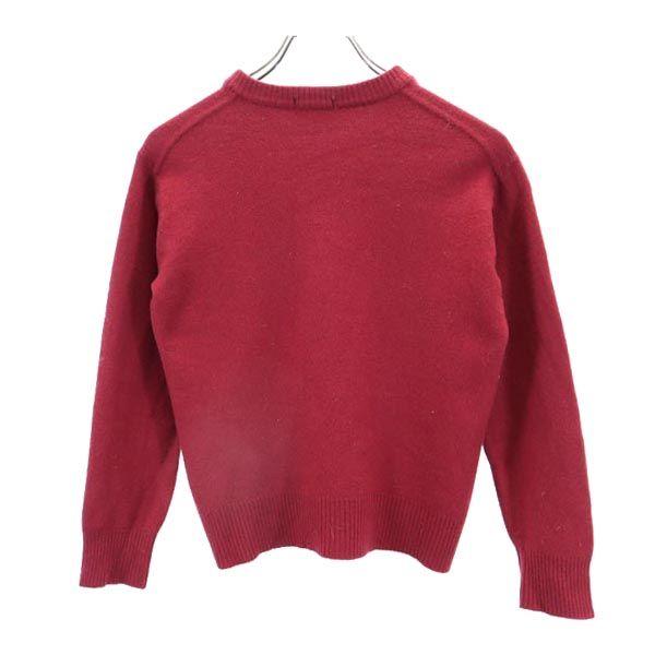 YVES SAINT LAURENT wool Long sleeve V neck knit M Red series sweater Women Used