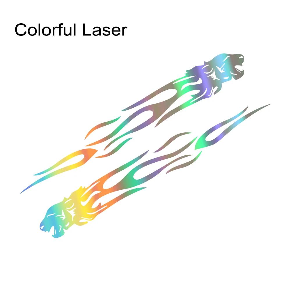 Car Sticker Creative Tiger Flame Totem Vinyl Decal Waterproof Universal Auto Funny Personalized DIY Exterior Decor Accessories