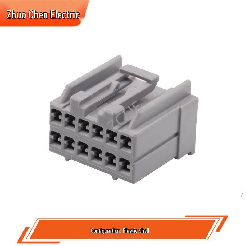 DJ7123Y-1.8-11 Automotive Wire-to-Wire Connector, 12-Pin Plug, 12 Holes