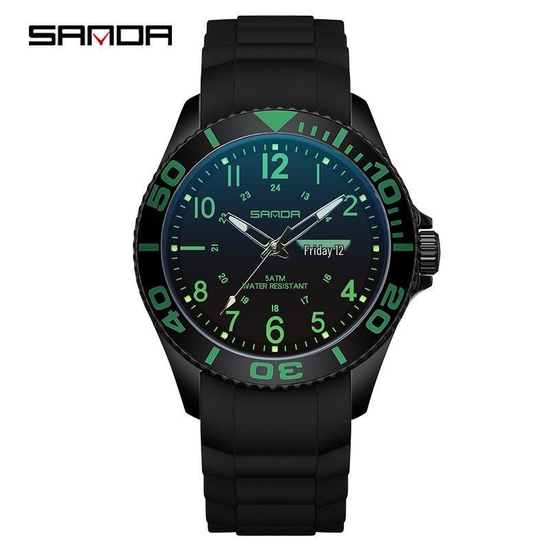 Orologio al Quarzo Luminoso Sanda: Orologio da polso digitale sportivo unisex impermeabile