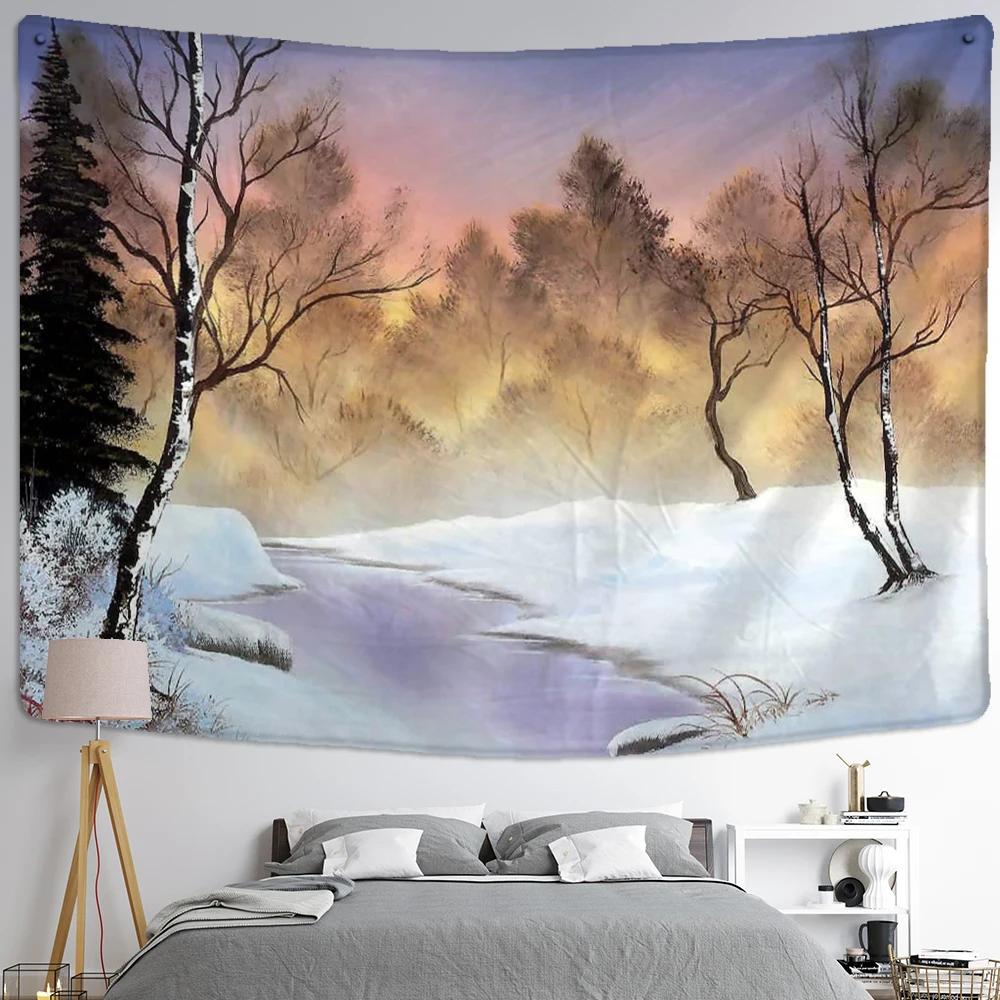 Nordic Style Illustration Tapestry Wall Hanging Bohemian Aesthetics Room Mysterious Abstract Art Dormitory Home Decor 70X100cm