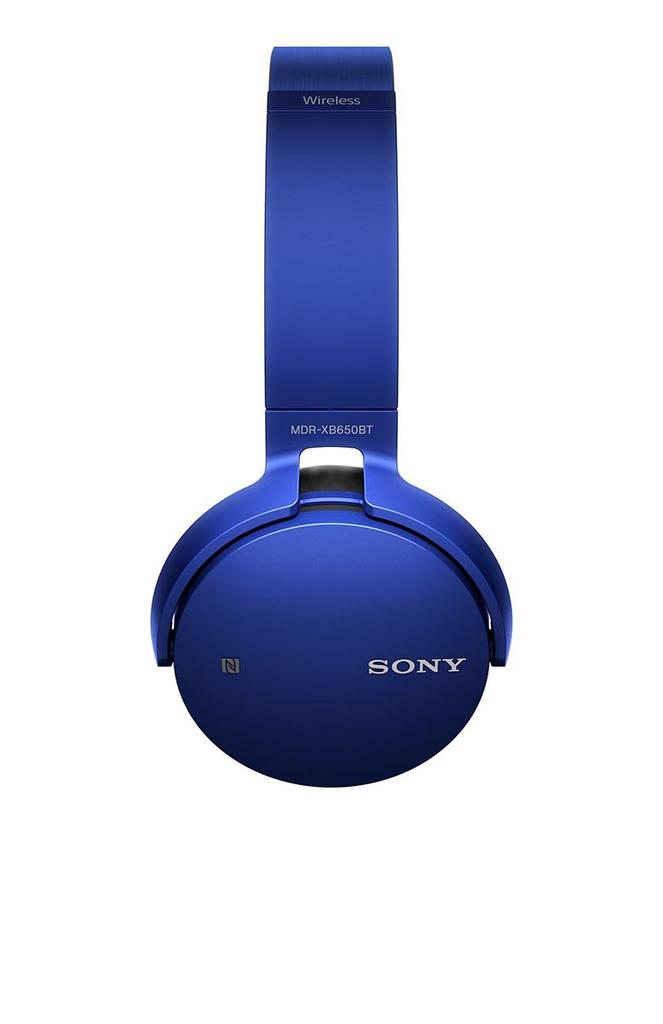 Sony MDR-XB650BT Wireless Headphones Heavy Bass Bluetooth Foldable Blue L