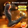 Male Prostate Massage Vibrator Rotation Beads Anal Plug Vibrator Silicone Delay Ejaculation Male Masturbator Sex Toys for Men