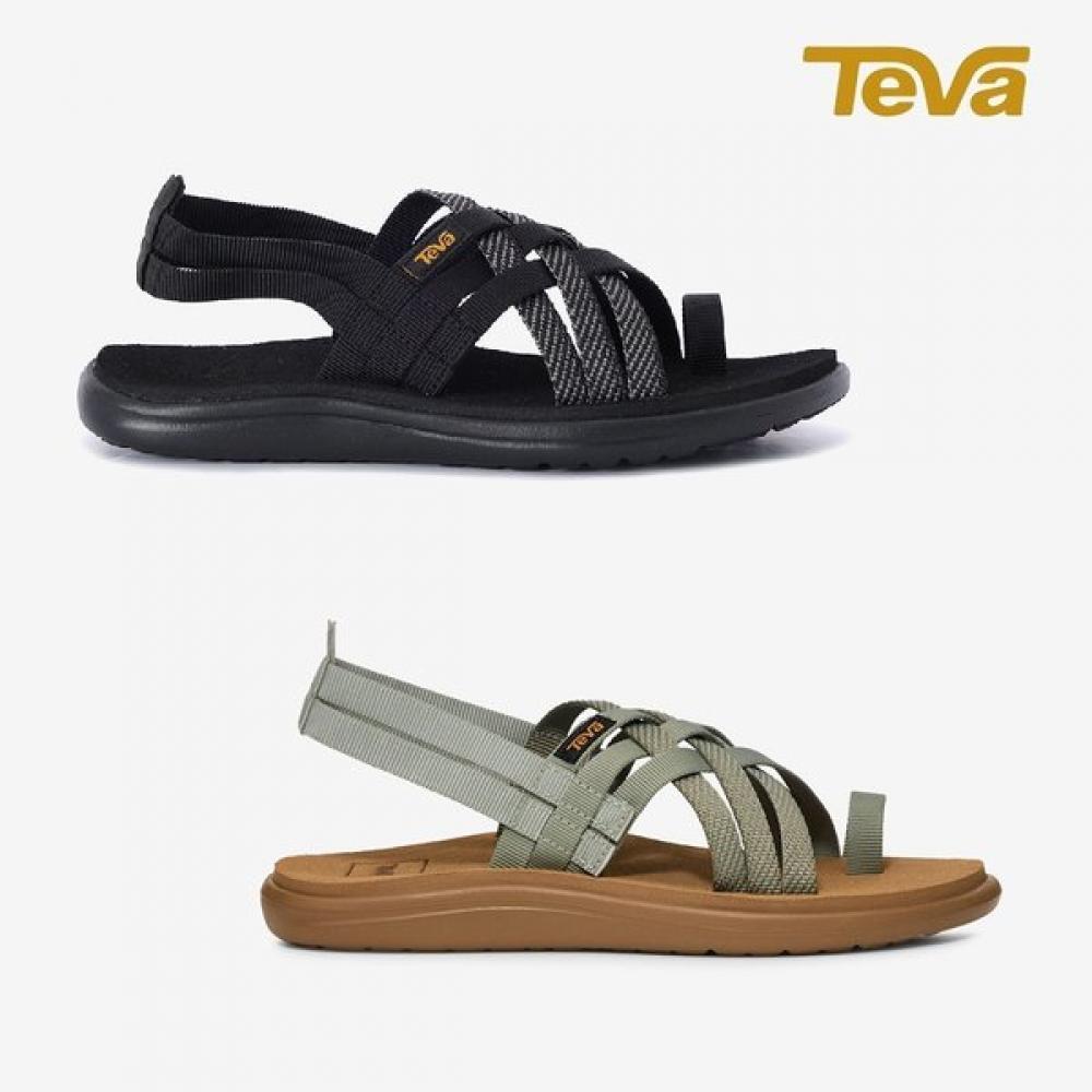 Teva Women S Stretchy Comfortable Strap SAndalS And More Voya Strappy Stvf2619271 Hbk All black (HBK)/220