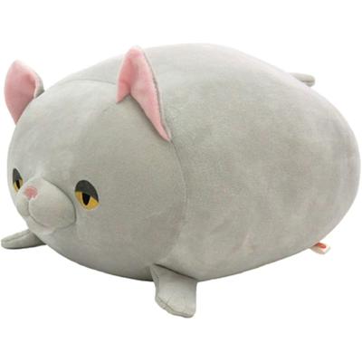 Shinada Global Mochineko Cat Loaf Gray Plush Toy