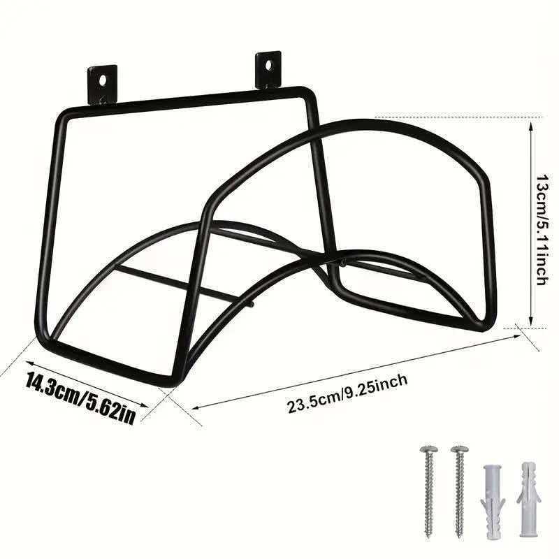 Wall-Mounted Garden Hose Storage Bracket