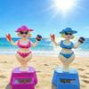 Solar Car Dashboard Decoration Cute Beach Girl Swing Ornament Couple Style Dancing Figure