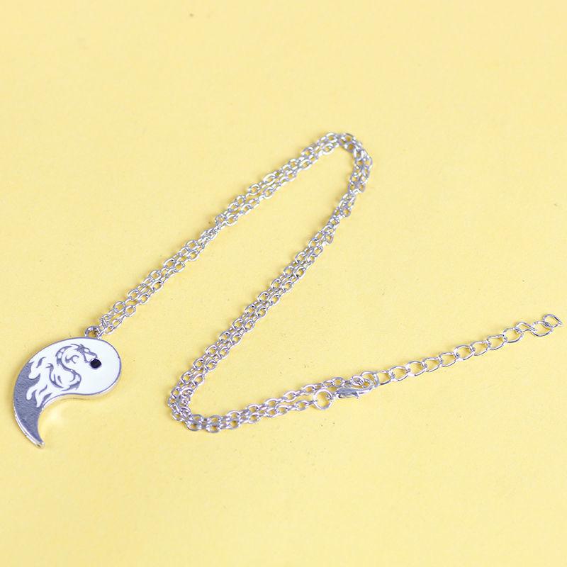 Couple Pendant Necklace Bagua Dragon Totem Splicing Necklace