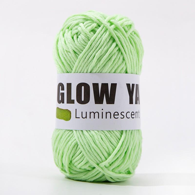 800m Funktionelles Garn Leuchtet im Dunkeln Polyester Leuchtendes Dickes Garn 2mm zum Handstricken Teppich Pullover Mütze Wollgarn