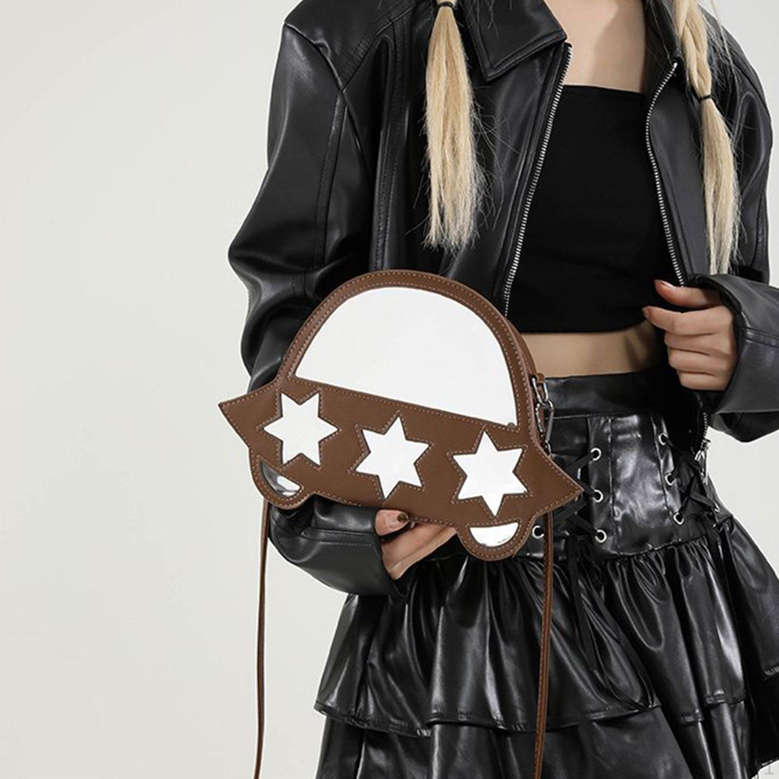 

Креативна сумка через плече, аксесуар, гаманець на плече для роботи та вечірки коричневий