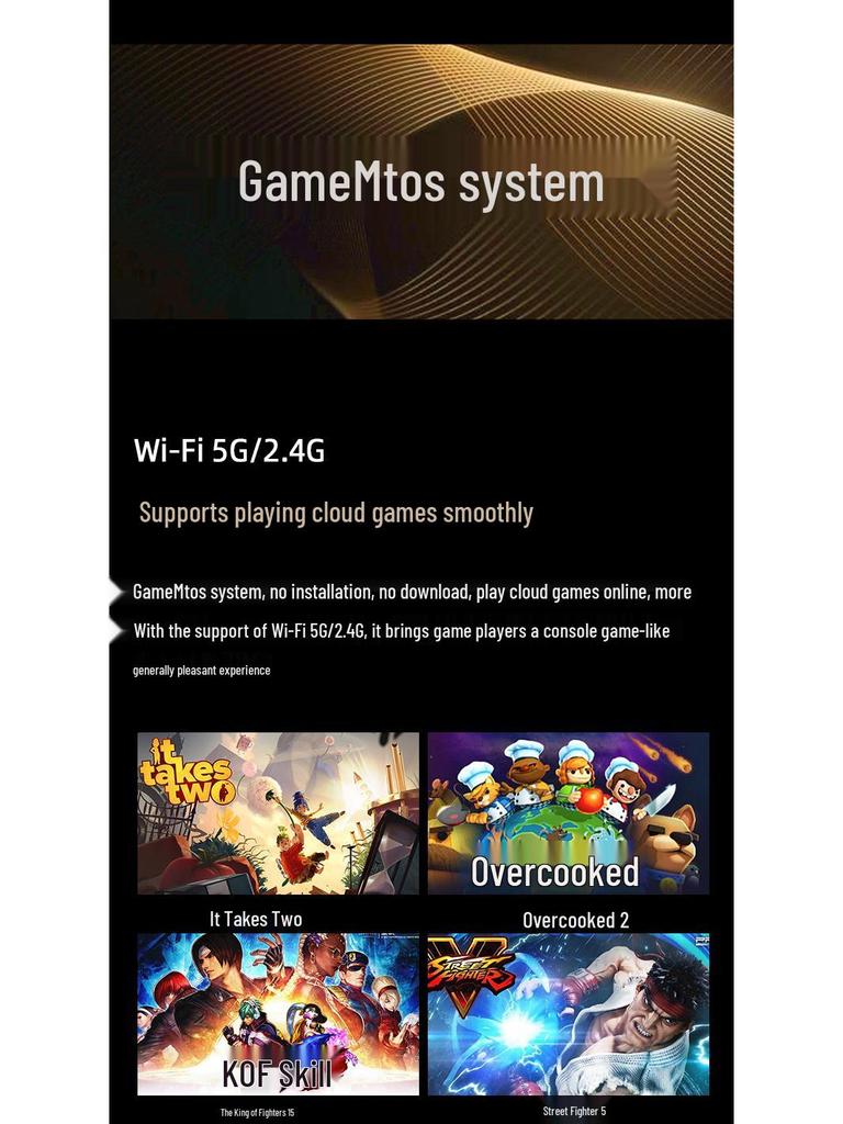 E5Ultra 5" HD Android Handheld Console, 6+128GB, Online Multiplayer Cloud Gaming