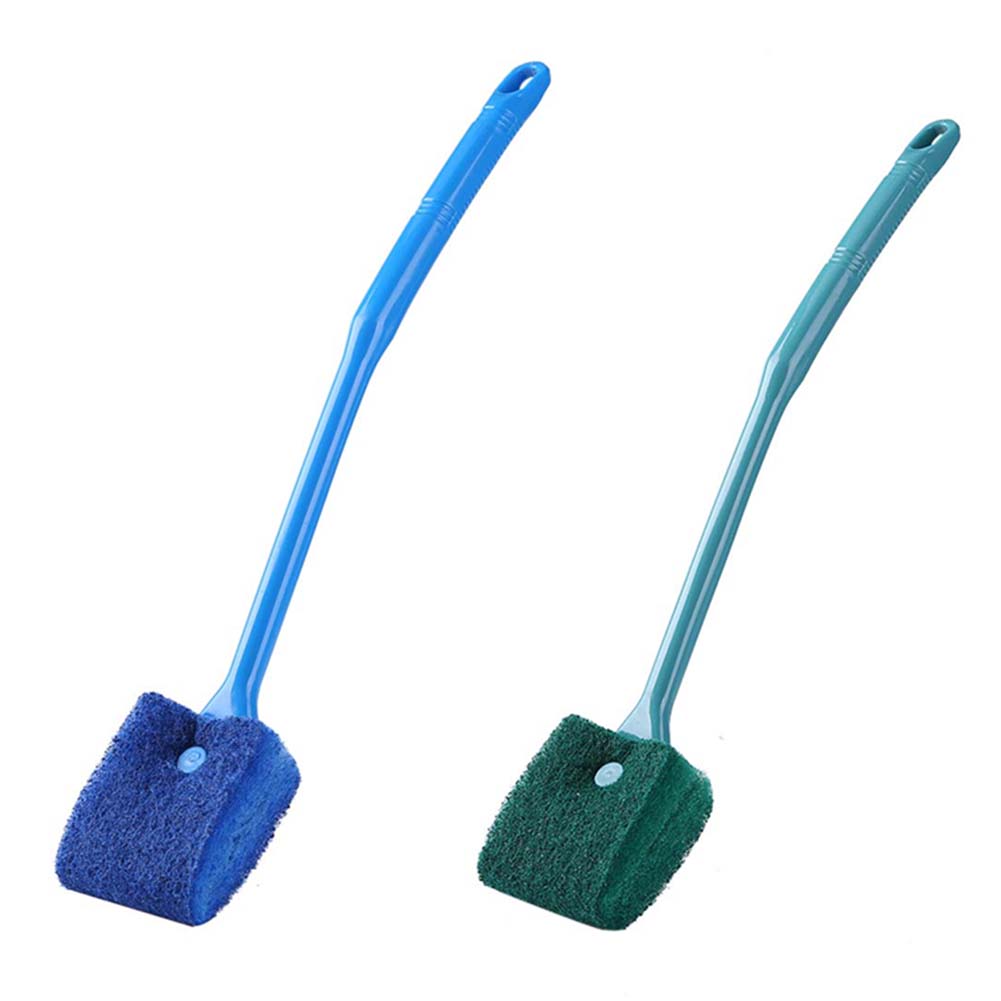 Double-sided Aquarium Algae Scrubber Long Handle Aquarium Cleaning Brush Multifunction 15.6 In Aquarium Accessories