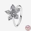 Princess Tiara 925 Silver Sparkling Butterfly Heart Rings For Women DIY Jewelry,Gift, Wedding