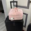 Korean Large Capacity Portable Makeup & Toiletry Bag with Partitioned Storage